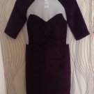 NWT OPENING CEREMONY Raglan Sleeve Mesh Panel bordeaux short sleeve dress size 2