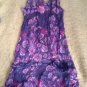 Choice By Calvin Klein Brown Patterned Silk Metallic Cami Tunic  Medium M
