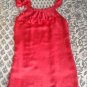 Twelfth Steet Cynthia Vincent Silky Coral Ruffle Sleeveless Top Size P