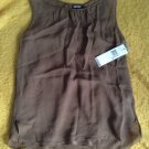 NWT DKNY Brown Silk Camisole Size 4 Orig. $125