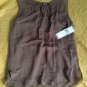 NWT DKNY Brown Silk Camisole Size 4 Orig. $125