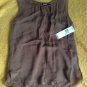 NWT DKNY Brown Silk Camisole Size 4 Orig. $125