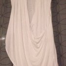 Robert Rodriguez White Grecian Style Drape Knit Sleeveless Blouse Medium M