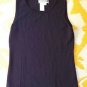 Vintage Joseph A Black Knit Shell Top Medium M