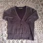 Old Navy Gray Metallic Sweater Cardigan Three Quarter Sleeves XS