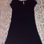 Old Navy Mod Punk Black Cap Sleeve T-shirt Dress Small