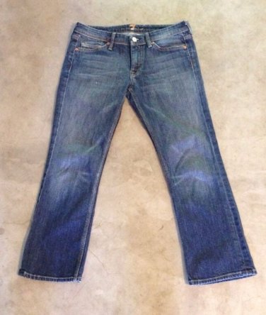 Seven For Mankind Cropped Medium Wash Jeans Size 27