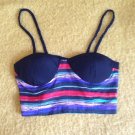Wet Seal Striped Bustier Corset Top Multicolor Medium M