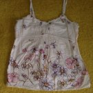 Rebecca Taylor Beaded And Embroidered Floral Print Cami Size 2