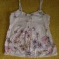 Rebecca Taylor Beaded And Embroidered Floral Print Cami Size 2