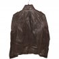 Levi's Zip Military Trucker 100% Leather Jacket Dark Brown LM3R6400, Large