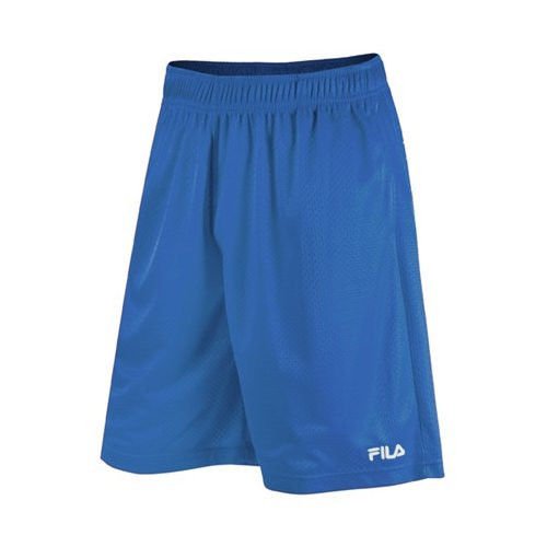 Fila Men's Solid Mesh Athletic Training Shorts, Blue XL