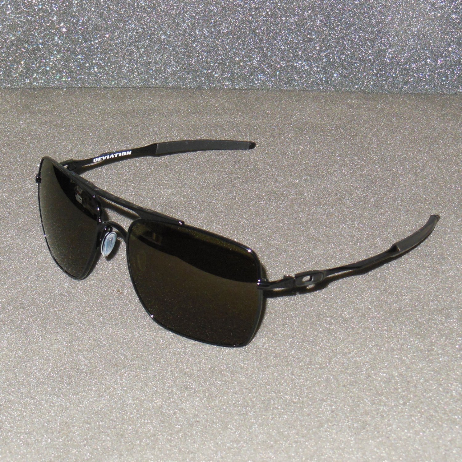 Oakley Deviation Mens Retro Aviatormilitary Sunglasses Polished Black 