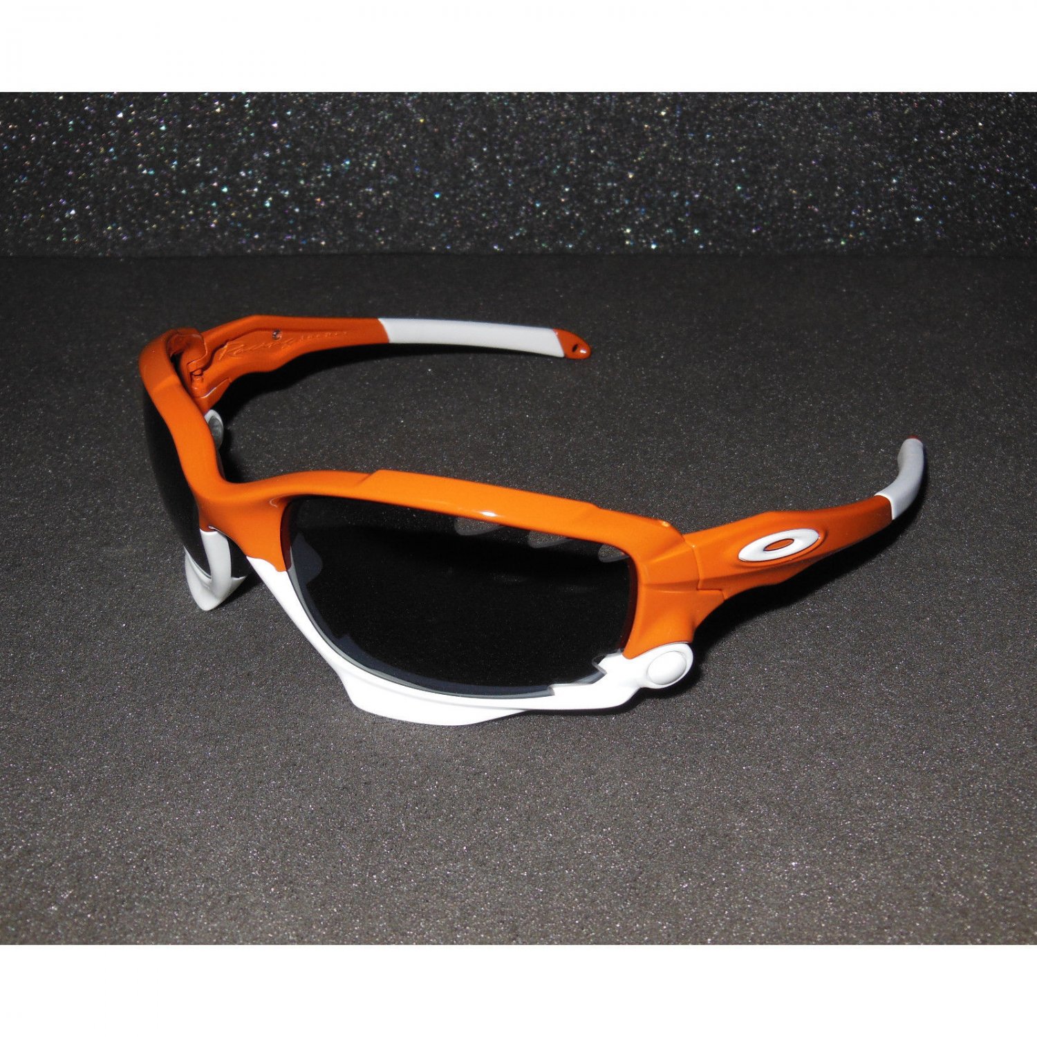 Oakley Racing Jacket Sunglasses Team Burnt Orange/Grey Cycling/Sport