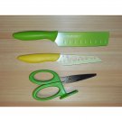 Kai Pure Komachi 2 Knife Set, Nakiri AB5071/Cheese AB5073/Shears