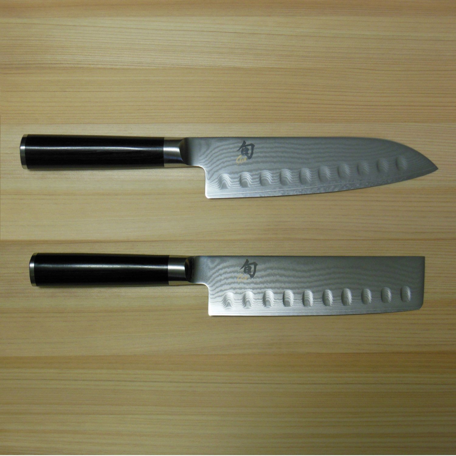 Shun Classic 7" Santoku/6,5" Nakiri Knife Set DM0718/DM0739