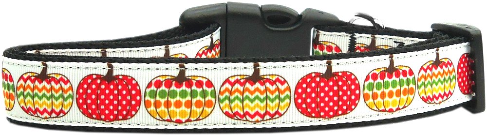 NEW HOLIDAY PUMPKINS Size Large Dog Collar Soft Nylon