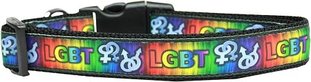 NEW LGBT Pride Size Large (18 - 26") Soft Dog Collar
