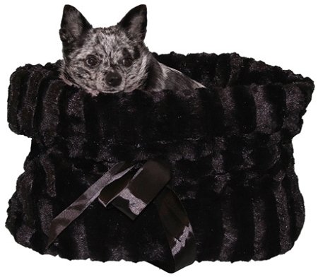 Solid Black Pet Travel Carrier, Bed & Car Seat