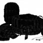 Solid Black Pet Travel Carrier, Bed & Car Seat
