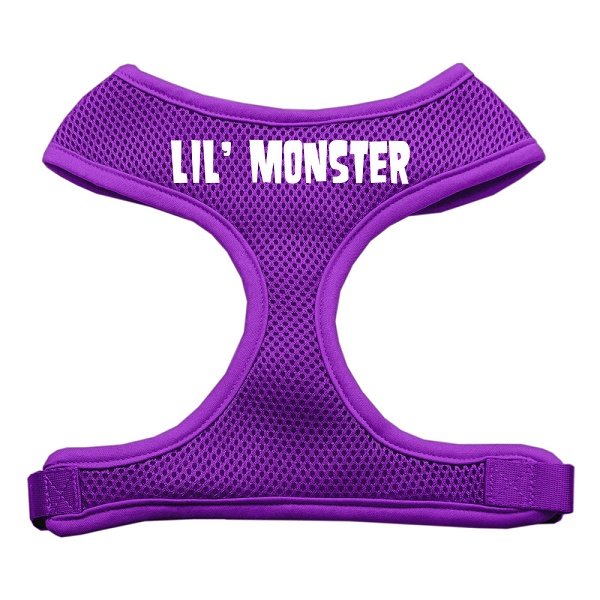 Dog Harness LIL MONSTER Mesh Purple SIZE SMALL