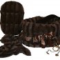 Small Reversible Pet Carrier Bag, Pet Bed & Car Seat 3-In-1 Brown Cheetah