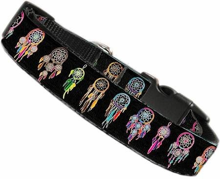 NEW NATIVE AMERICAN DREAM CATCHER Size Large (18 - 26") Soft Dog Collar