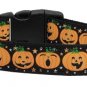 NEW PUMPKIN FACES BLACK Size Medium (10" -18")Halloween Soft Dog Collar