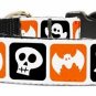 NEW HALLOWEEN SQUARES Size Large (18" - 26") Soft Dog Collar