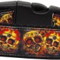 NEW LOVELY SKULLS Size Large (18" - 26") Halloween Soft Dog Collar