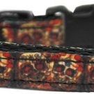 NEW LOVELY SKULLS Dog Collar Size XSmall (6"-10") & Small (10"-14") Halloween Soft Nylon