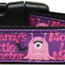 NEW LITTLE MONSTER Dog Collar Size XSmall & Small Halloween Soft Nylon