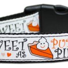 NEW SWeeT As PumPkIn PiE Size Small 6" - 10" Thanksgiving Holiday Fall Soft Cat Collar