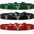 Christmas Reindeer Medium Sizes 12 & 14 Adjustable Croc Dog Collar