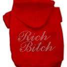 RICH BITCH Pet Hoodie Sizes XSmall - Large Pet Outerwear For Cats and Dogs