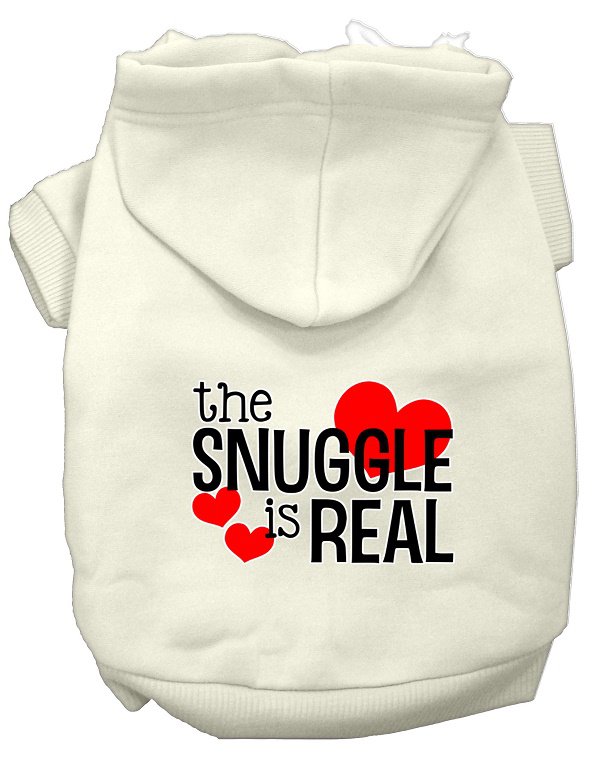 THE SNUGGLE IS REAL Pet Hoodie Sizes XSmall - Large Pet Outerwear For Cats and Dogs