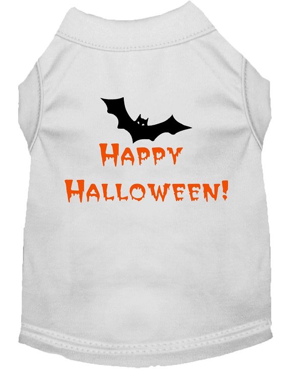 HAPPY HALLOWEEN BAT Halloween Pet Shirts Sizes XSMALL - LARGE