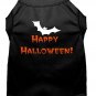 HAPPY HALLOWEEN BAT Halloween Pet Shirts Sizes XSMALL - LARGE