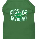 KISS ME I'M IRISH Pet Shirts Sizes XSmall - 3XL Pet Outerwear