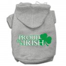 PROUD TO BE IRISH Pet Hoodie Sizes XLarge- XXXLarge Pet Outerwear For Cats and Dogs