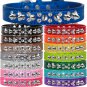 NEW Sparkle and Spikes Size XSmall & Small Faux Leather Croc Dog Collars