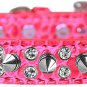 NEW Sparkle and Spikes Size XSmall & Small Faux Leather Croc Dog Collars