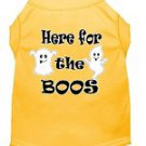 HERE FOR THE BOOS Halloween Pet Shirts Sizes Large - XXXLarge