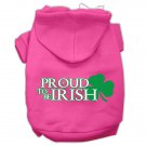 PROUD TO BE IRISH Pet Hoodie Sizes XSmall - Large Pet Outerwear For Cats and Dogs