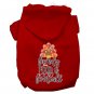 FAMILY FOOD & FOOTBALL Pet Hoodie Sizes XLarge - XXXLarge Pet Outerwear For Dogs and Cats