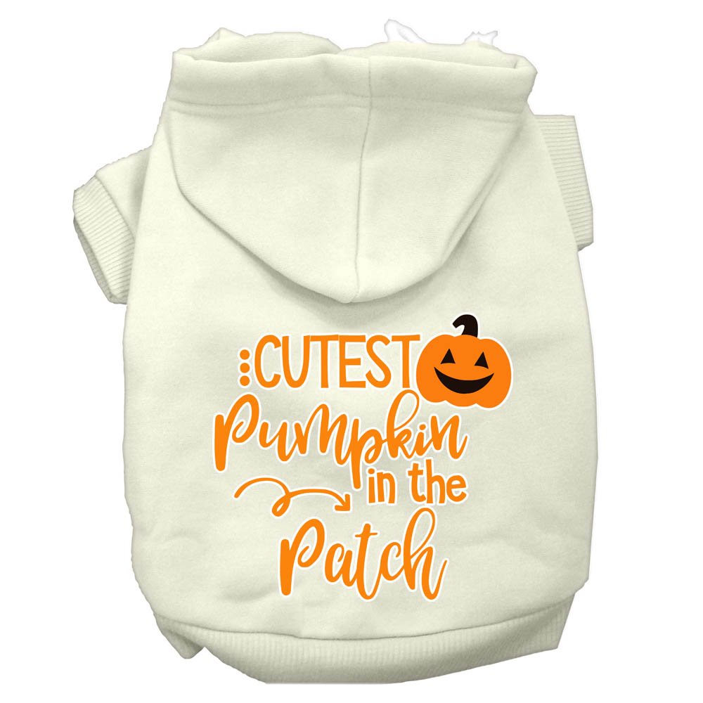 CUTEST PUMPKIN IN THE PATCH Pet Hoodie Sizes XLarge - XXXLarge Pet Outerwear For Cats and Dogs
