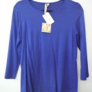Comfy USA 3/4 Sleeve Tunic Shirt Top Style M103RS NEW w Tags!