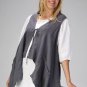 Match Point La Fixsun Linen Bohemian Boho Vest Mid-way Tie Strings HLT383 NEW!