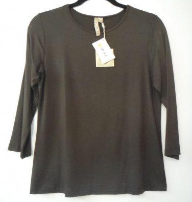 Comfy USA 3/4 Sleeve Round Neck Tunic Shirt Top Style M111R NEW w Tags!
