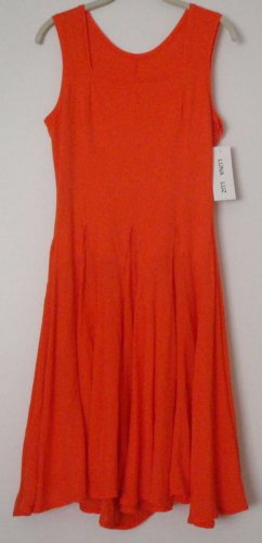 Luna Luz Sleeveless Tank Rippled Cotton Dress Many Colors/Sizes! Style 53K NEW!